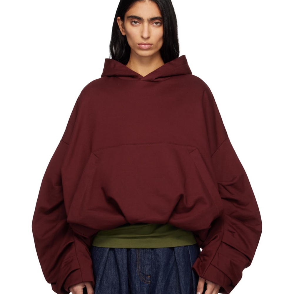 DRIES VAN NOTEN
Red Draped Hoodie S - Picture 4 of 10